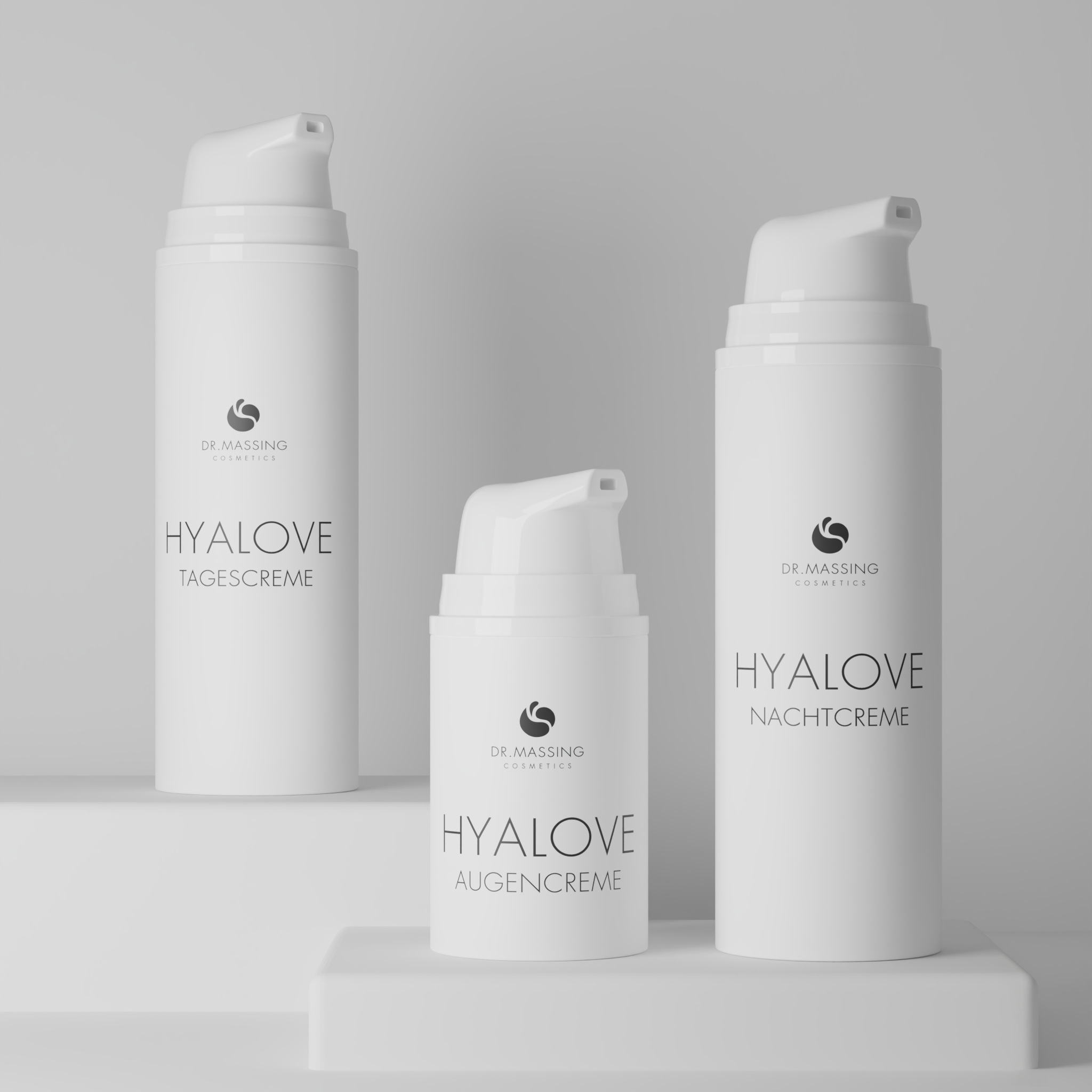 Hyalove Bundle Creme Kollektion: Tagescreme, Nachtcreme, Augencreme