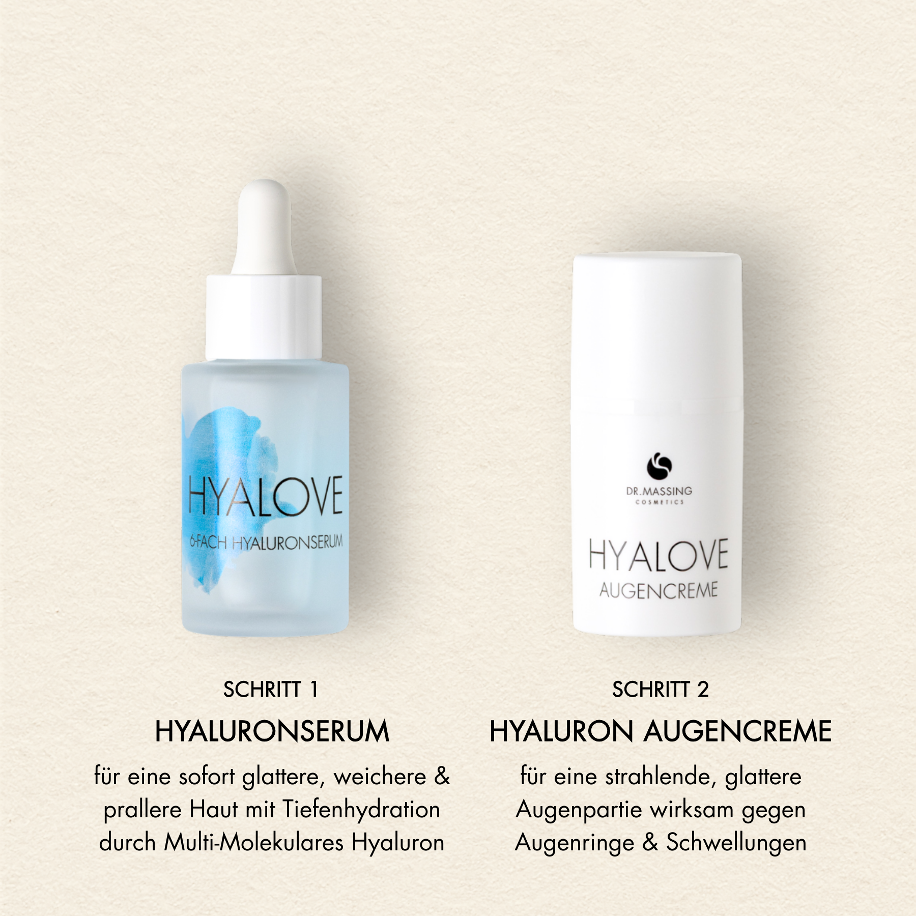 Anwendungsschritte des Eye Glow Duo
