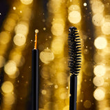 Dr. Massing Sensitive Wimpernserum und Mascara Black Week Sale Bundles Glitzer Gold Detailansicht Pinsel Mascara Bürste