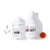 Dr. Massing Hair Set BlossomBeauty Drink Anti Aging Drink und Haarkapseln Nahrungsergänzung für lange Haare - Freisteller