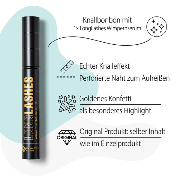 Dr. Massing Knallbonbon schwarz LongLashes Special Edition Geschenkbox Details Vorteile Wimpernserum  01